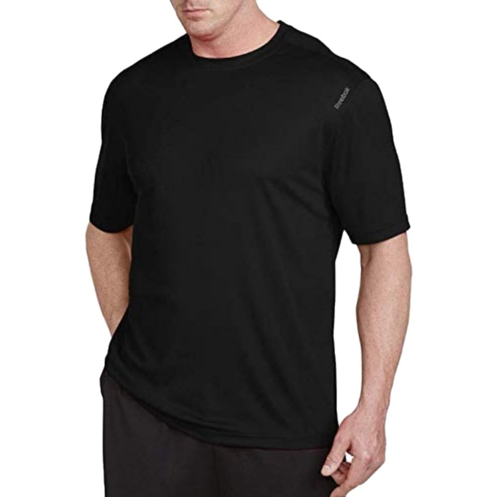 Reebok Mens Solid Performance T Shirt Speedwick
